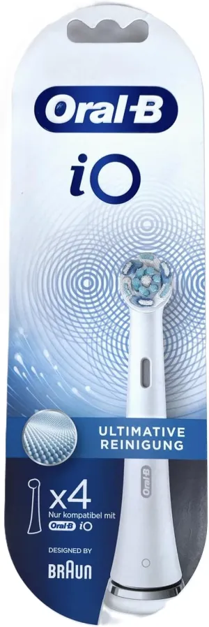 HEALTH AZ  Oral B IO Ultimate Clean Toothbrush Head WHITE 4 Count