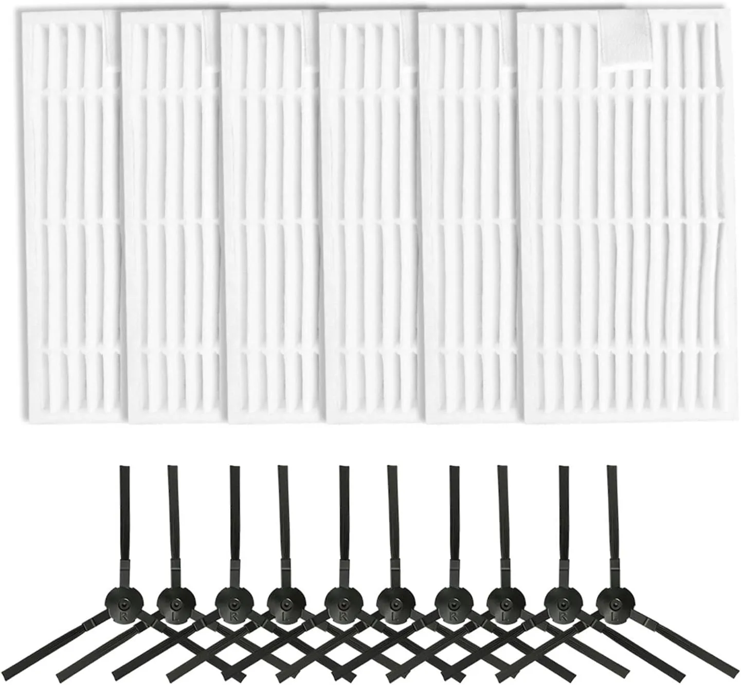 HEPA Filter Sweeper Machine Home Appliance Accessories，Compatible for ILIFE，G9/G9PRO/V9/V9PRO Vacuum Cleaner Side Brushes(2set)