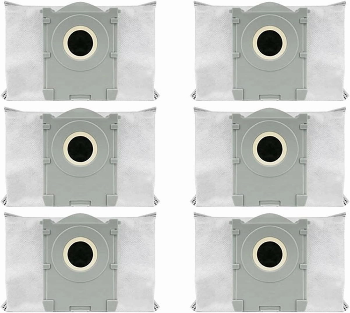 Hepa Filter Rag Dust Bag Replacement Parts，Compatible for Ecovacs，X8 Pro Omni Accessories Main Side Brush(6pcs)