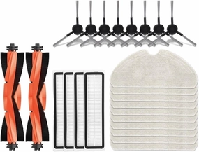 HEPA Filters Replacement Parts，Compatible for Dreame，D9 Max Gen2 Robot Vacuum Accessories Parts Rubber Main Side Brushes Mop Cloths(Combination Pack 6)