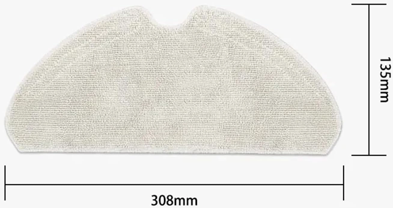 HEPA Filters Replacement Parts，Compatible for Dreame，D9 Max Gen2 Robot Vacuum Accessories Parts Rubber Main Side Brushes Mop Cloths(Combination Pack 6)