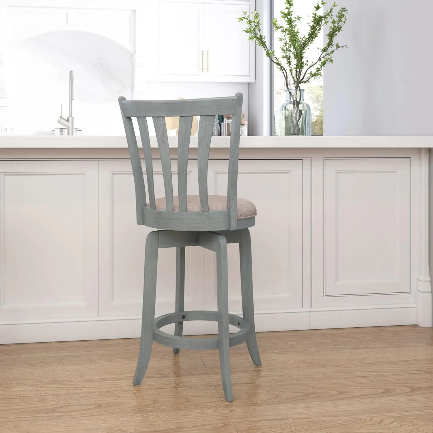 Hillsdale Furniture Hillsdale Savana Swivel Counter Stool, Blue