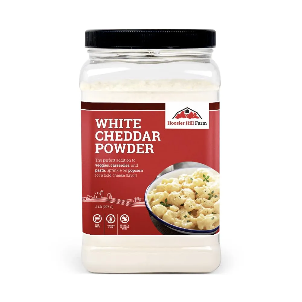 Hoosier Hill Farm White Cheddar Cheese Powder, 2LB (Pack of 1)