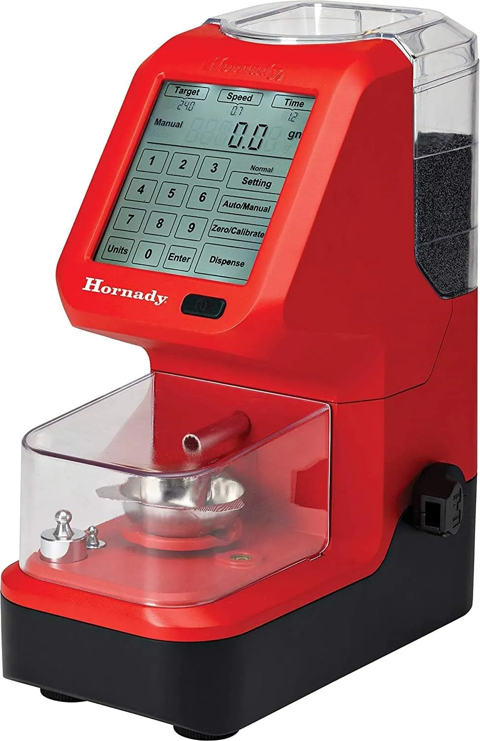 Hornady Auto Charge Pro Powder Measure - Precise Powder Measuring and Dispensing, Accurate to 0.1 Gain - Features Customizable Trickle Speeds, Back-Lit Touch Screen and Built-In Bubble Level