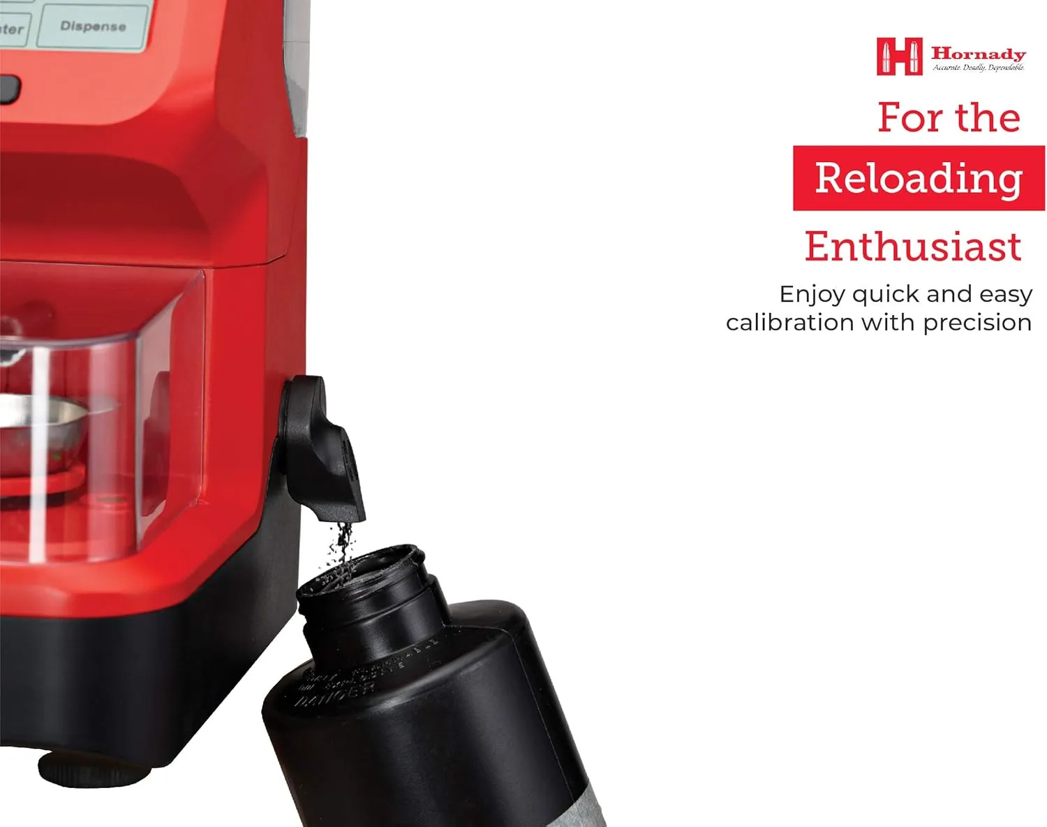 Hornady Auto Charge Pro Powder Measure - Precise Powder Measuring and Dispensing, Accurate to 0.1 Gain - Features Customizable Trickle Speeds, Back-Lit Touch Screen and Built-In Bubble Level