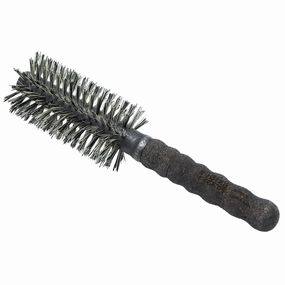 Ibiza Hair Boar Hair Round Brush (MB Series) | Reinforced Boar & Nylon Bristles & Cork Handle | For Big Sections | Tight Curls or Loose Waves | Add Texture & Shine for All Hair Types