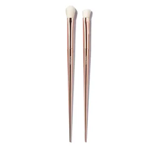 ICONIC LONDON Ultimate Eye Brush Duo | Includes Long Shader and Medium Angled Shader, for Flawless Buffing and Blending
