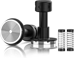 IKAPE V5 53.3MM Impact Espresso Tamper, Coffee Tamper with 15lb / 25lb / 30lb Replacement Springs, Espresso Tamper with sound Feedback