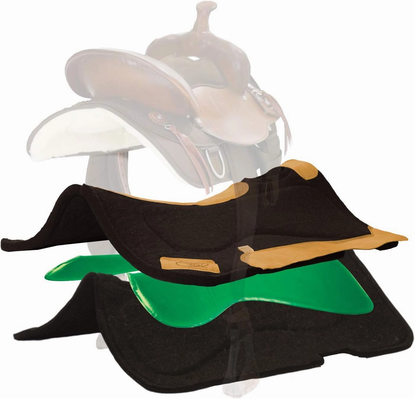 Impact Gel Contour Felt Saddle Pad
