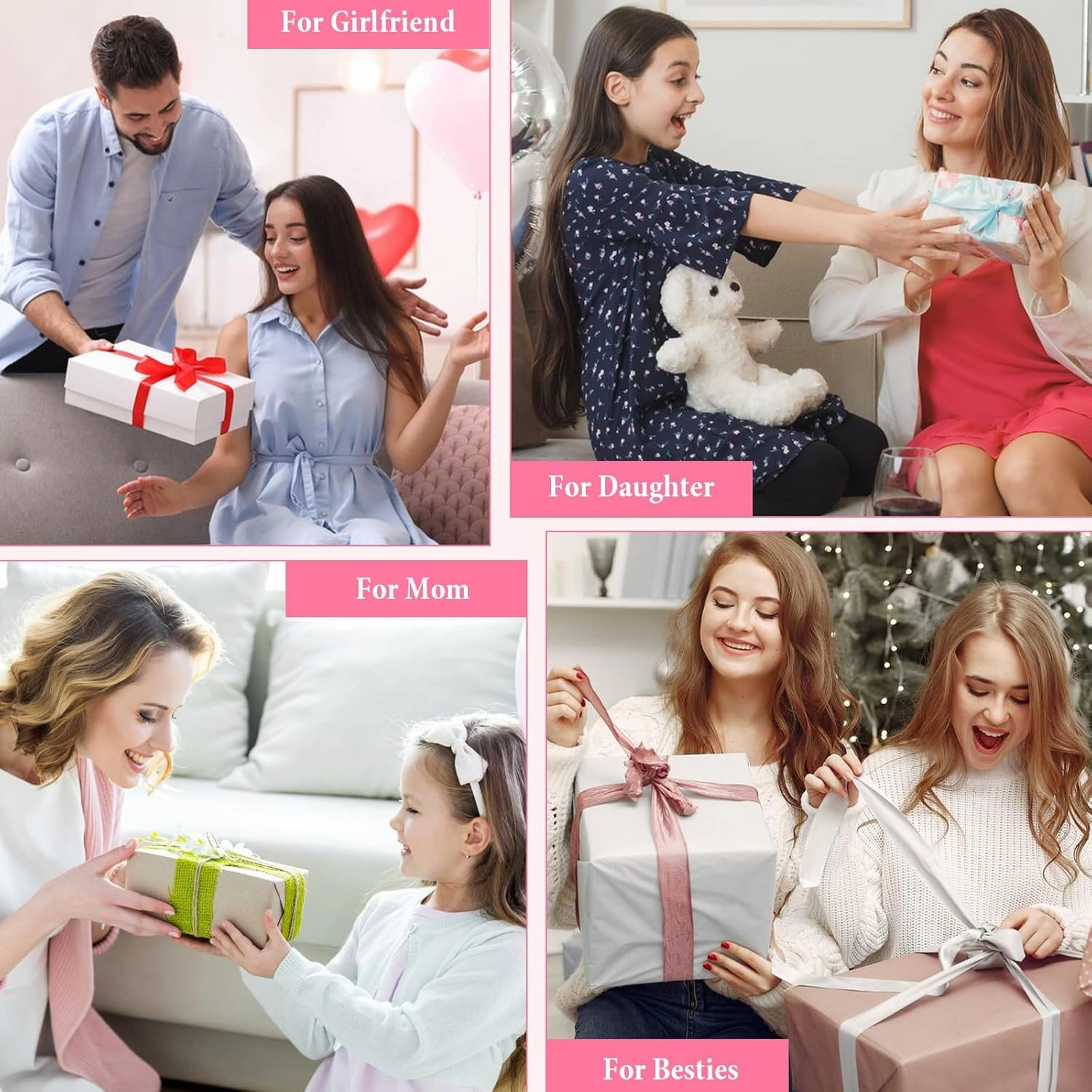 Initial Makeup Bag Large Capacity Travel Cosmetic Bag for Women PU Leather Open Flat Toiletry Bag with Handle and Divider Personalized Gifts for Women (Pink A)