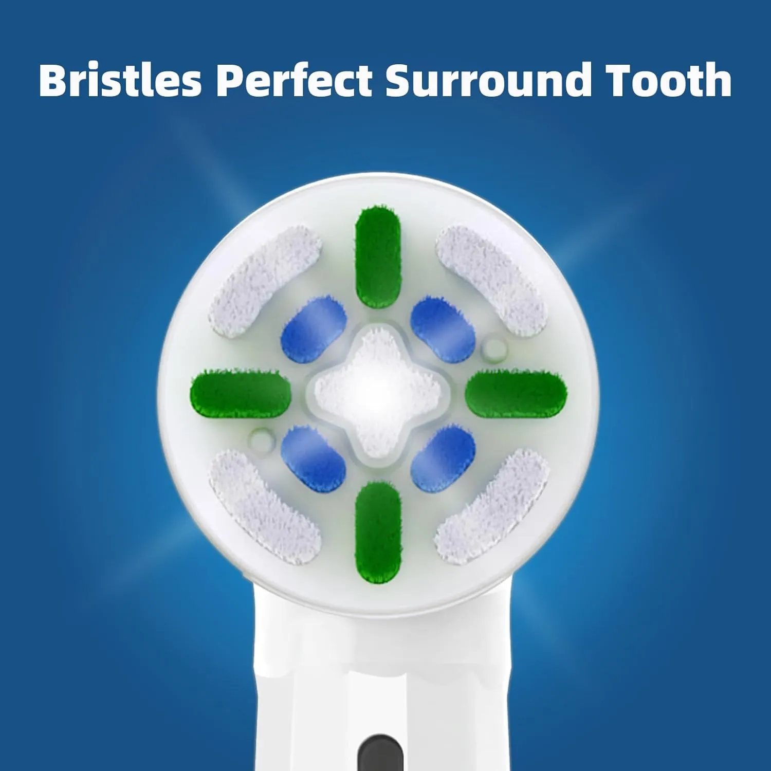 IO Replacement Heads Compatible with Oral B iO, for Oral B iO 2/3/4/5/6/7/8/9/10 Series Toothbrushes, Medium Bristles, Soft Yet Effective, 3 Black   3 White