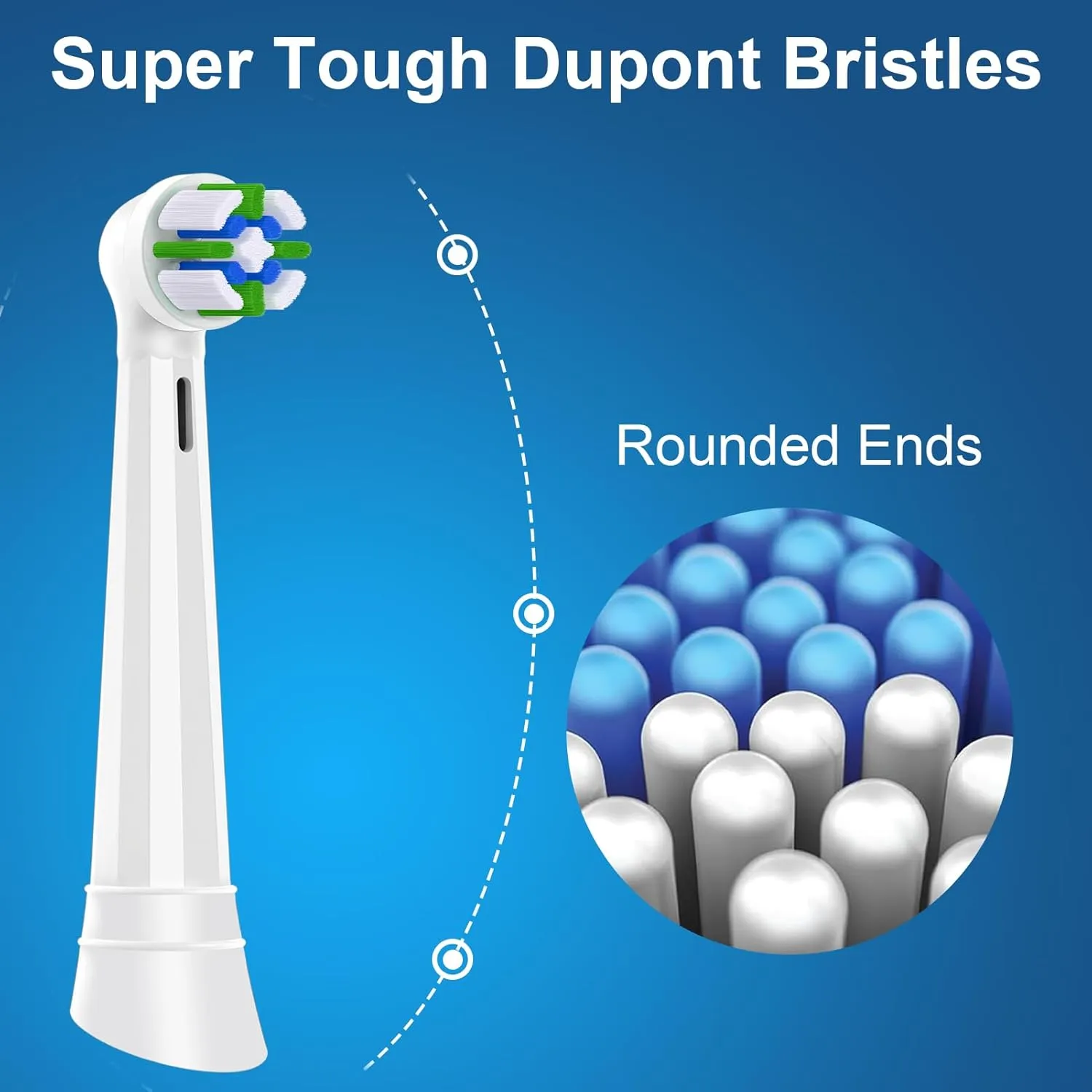 IO Replacement Heads Compatible with Oral B iO, for Oral B iO 2/3/4/5/6/7/8/9/10 Series Toothbrushes, Medium Bristles, Soft Yet Effective, 3 Black   3 White