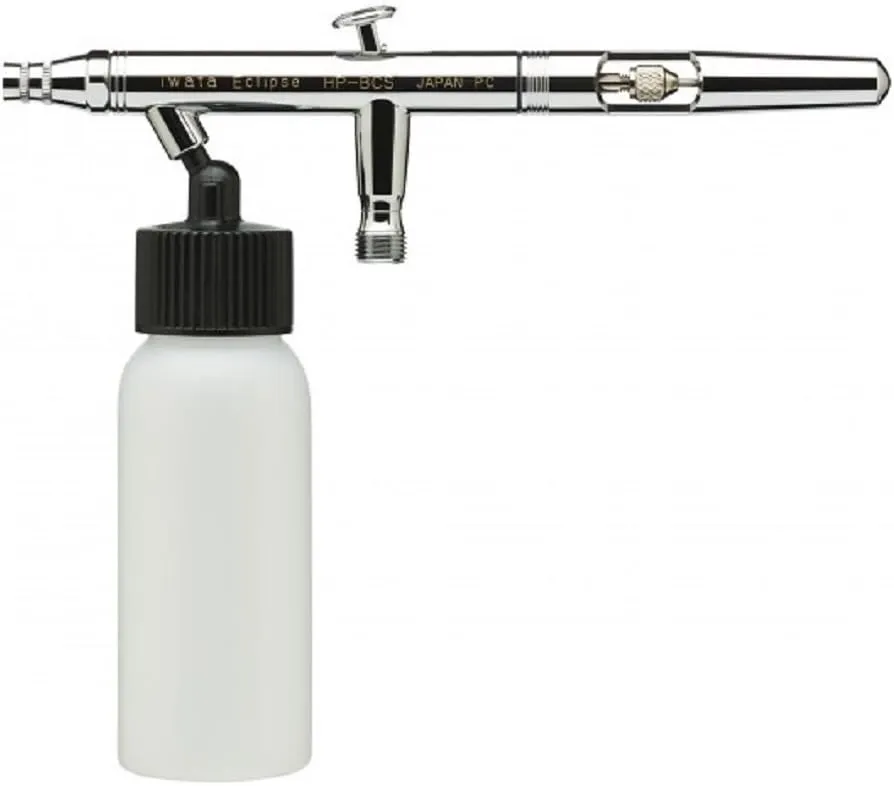 Iwata Eclipse HP BCS Dual Action Bottle Feed Brush ECL2001 Includes Brush, Hose, Cleaner, Paint
