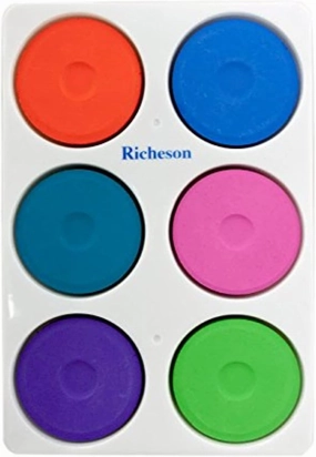 Jack Richeson Tempera Secondary Colors in a Tray (Set of 6), Large