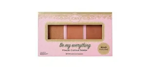 Joah Be My Everything Powder Contour Palatte - Brush Included - Medium, 0.1 oz per 3 Powders, Bronze