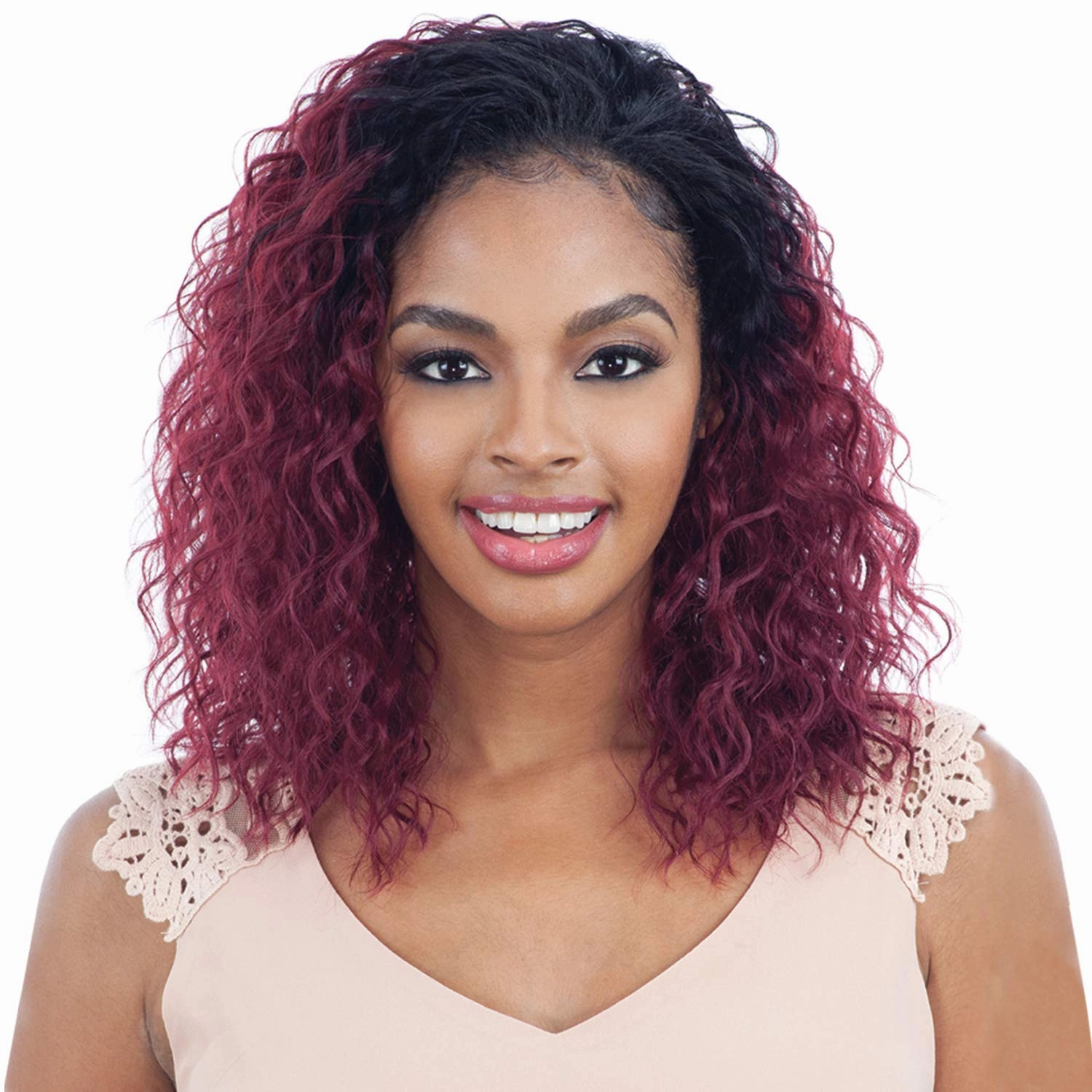 JUICY GIRL (4 Medium Brown) - Freetress Equal Synthetic Drawstring Full Cap Half Wig
