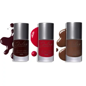 Julep Quick-Dry Gel Nail Polish, Long Lasting, No UV/LED Lamp Needed, Vegan, Chip-Resistant – Bubbly Berry, Chill Out Cherry, Express Espresso