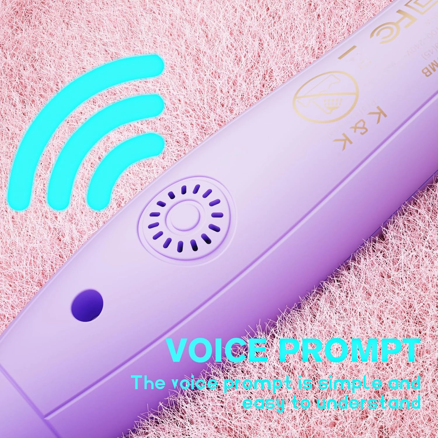 K&K 1.25 Inch Ceramic Tourmaline Ionic Heated Round Brush Curling Brush Creates Blowout Look -Creates Root Volume & Loose Curls Volume Curls Dual Voltage Hair Styling Tool (Purple, 1.25 Inch)