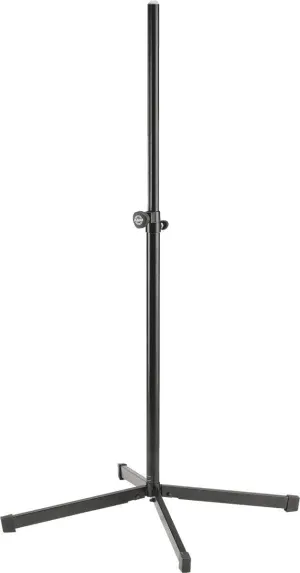 K&M König & Meyer 19500.011.55 Speaker Stand | Spring-Loaded / Locking Height Adjust | Space-Saving Stand Folds Compact For Travel/Storage | Shock Absorbers | Max Load 110 lbs | German Made | Black