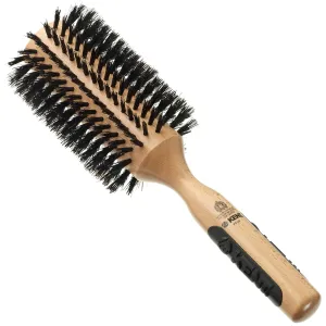 Kent PF09 Large Round Curling Brush with Hard Natural Boar Bristle - Hair Drying Brush, Round Hair Brush, and Blowout Brush - Small Round Brush for Dry Hair - For Shoulder Length or Shorter Hair