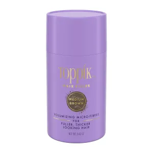 Keratin Hair Fiber Powder 12g - Hair Thickener for Women, Camoflauge Roots, Fills Hairline Gaps For Fuller Hair - Medium Brown