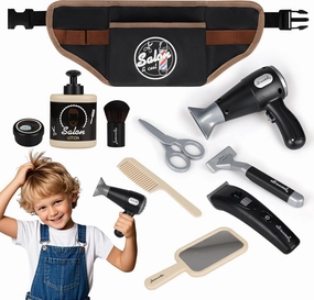 Kids Barber Shop Pretend Play Toy-Toddler Hair Salon Toys Playset-Kids Shaving Kit for Boys,Gift Suitable Boys Ages 3 