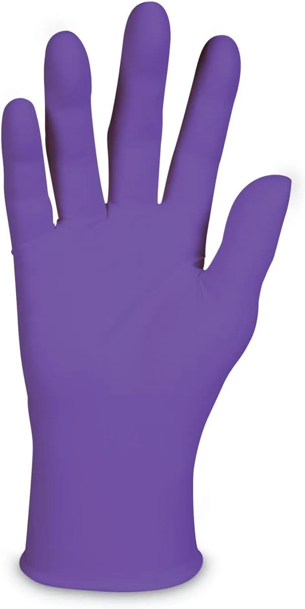 Kimberly-Clark Professional Powder-Free Exam Gloves, Non-Latex, Medium, 100/BX, Purple