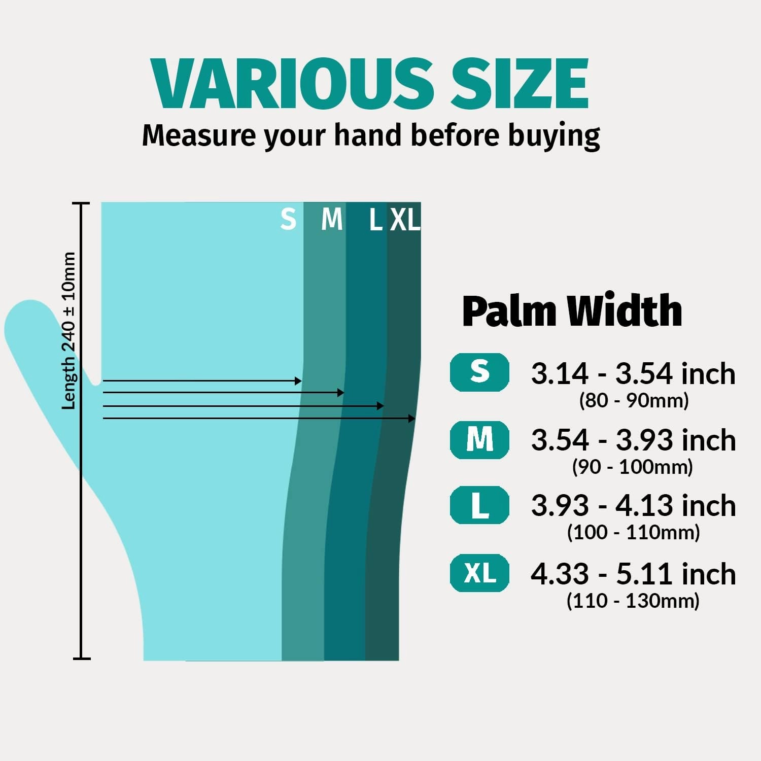 Klex Disposable Vinyl Gloves Medical Exam Grade, Latex & Powder Free, BPA Free, 100, 1000, S, M, L, XL