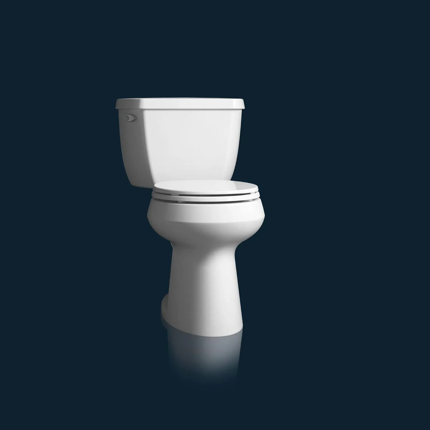Kohler 20111-0 Brevia Round Toilet Seat, with Grip-Tight Bumpers, Quiet-Close Seat, Quick-Attach Hardware, White