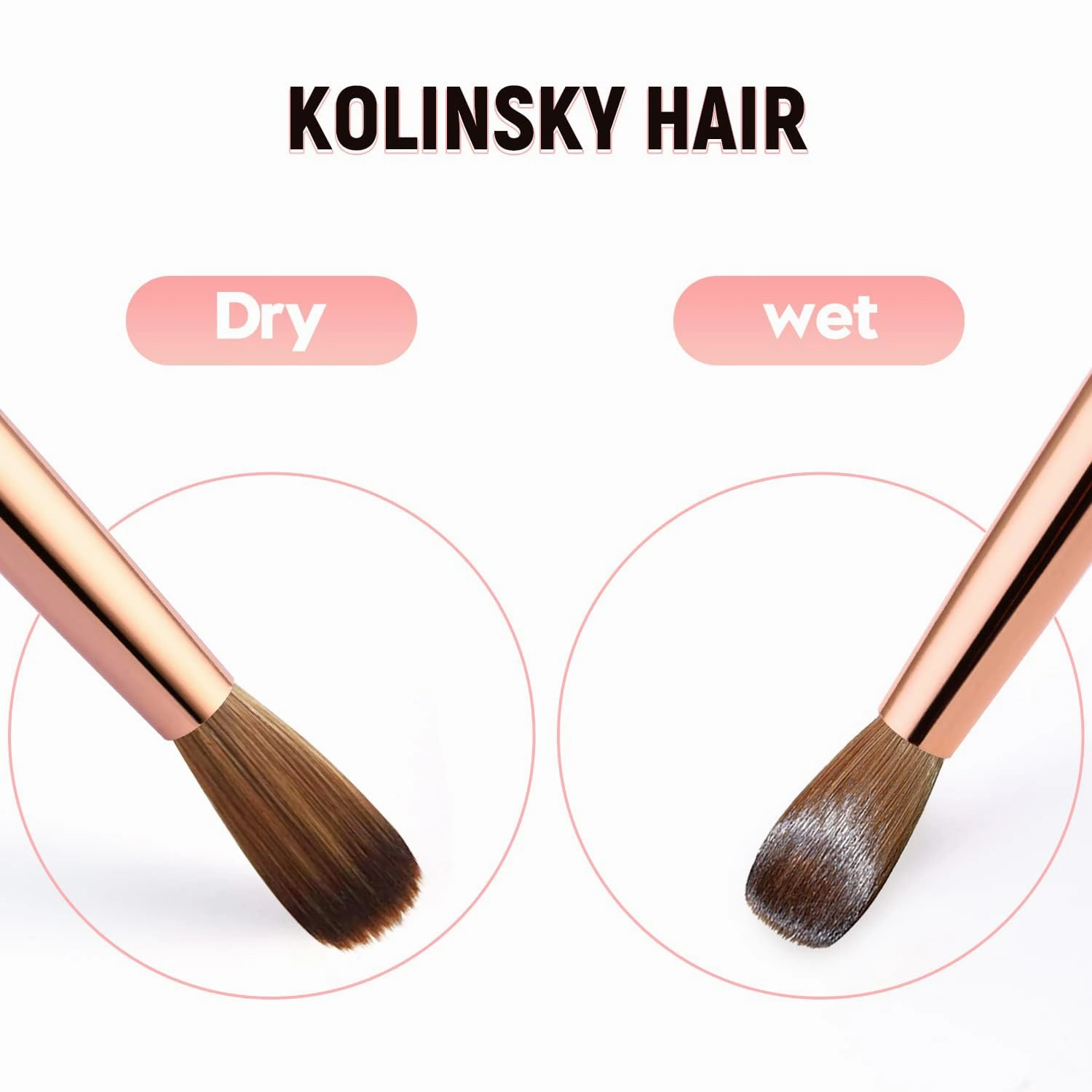 Kolinsky Acrylic Nail Brush Size 14 Acrylic Brushes for Nails Round Oval Portable Nail Brushes with Metal Handle for Acrylic Application Acrylic Powder Brush Professional Manicure Tool
