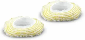 Kärcher Round Brush Cover Kit Large Size Fine Fiber Optimum Cleaning Results Original Accessory for Steam Cleaners