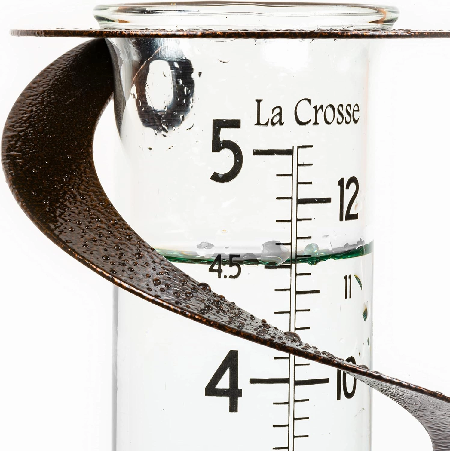 La Crosse 704-56357-INT Helix Spiral Metal Rain Gauge