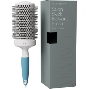 Large Round Brushing Brush - Ceramic Ionic Hair Brush for Precise and Elegant Salon - Professional Brushing Brush for Women and Men - 53 mm
