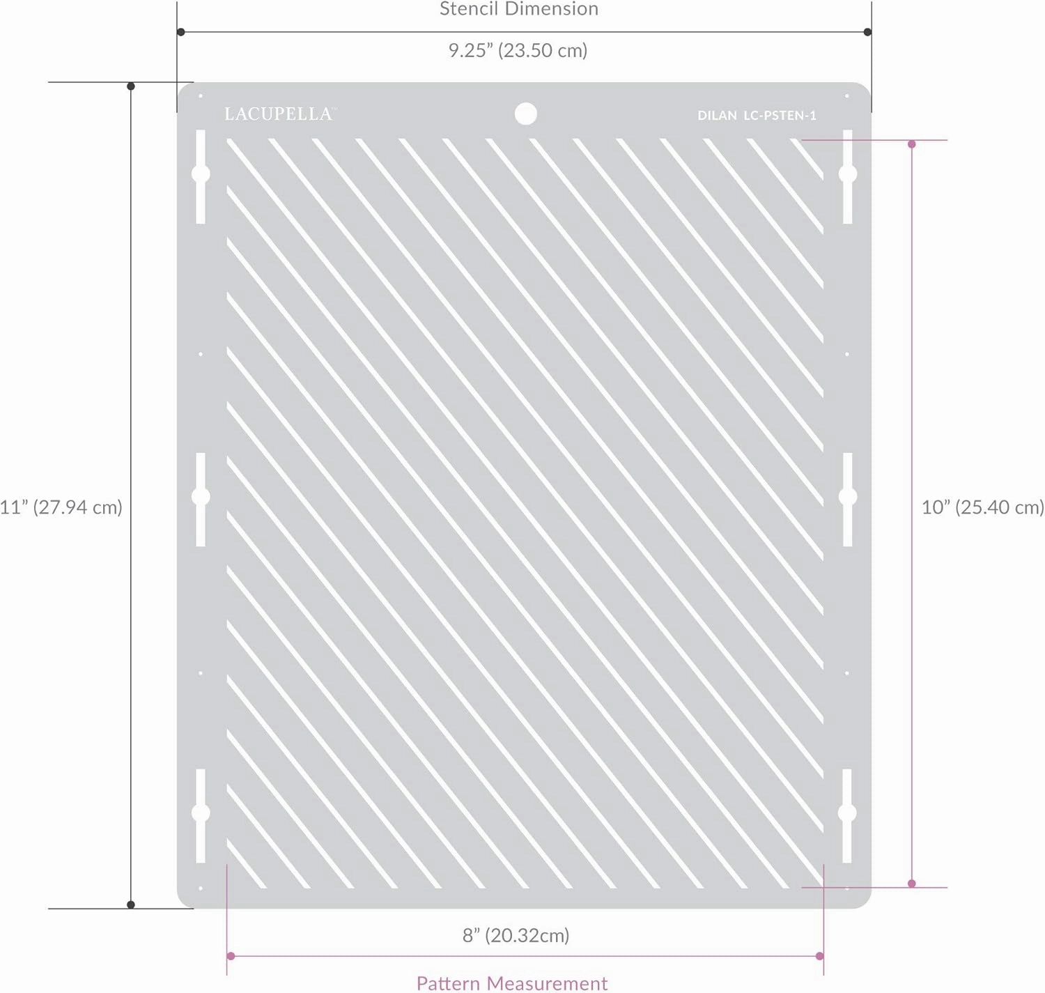 Large Cake Decorating Stencil (Merida) Falling Leaves Pattern