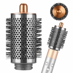 Large Round Volumizing Brush for Dyson Airwrap Styler, Nickel/Copper Big Round Brush Volumizer Attachment for Dyson Airwrap HS01 HS05 HS08, Smooth Hair,Volumizing and Curly Styling