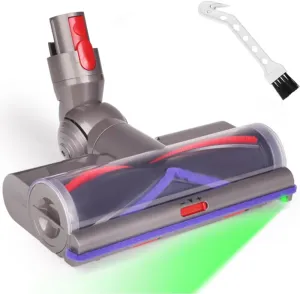 Laymi Motor-Head Cleaner Head Replacement for Dyson V7 V8 V10 V11 V15 SV10 SV11 SV12 SV14 Vacuum Parts, Hard Floor Attachments Direct Drive Head with LED Headlights, Suction Adjustment Slider