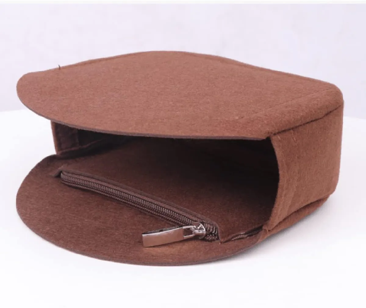 Lckaey round bag organizer insert- for old flower soft round bag Purse Organizer 2078-coffee-S