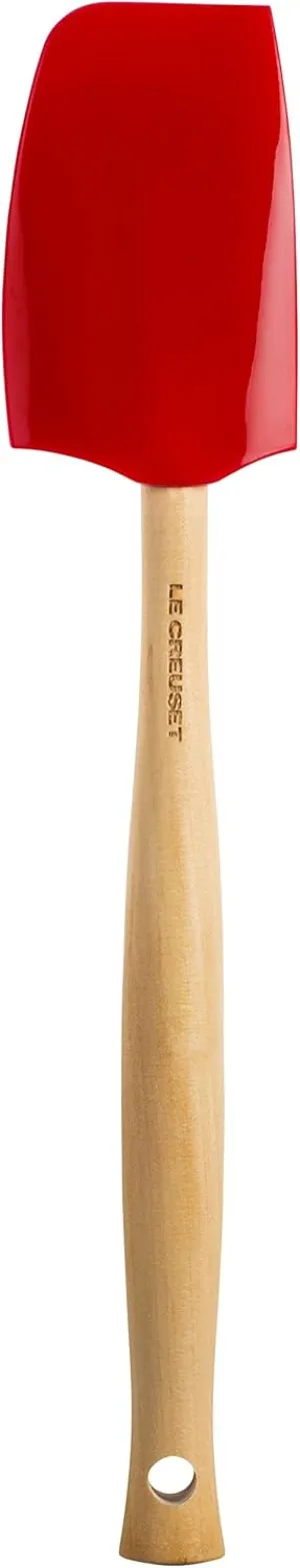 Le Creuset Silicone Craft Series Medium Spatula, 11 1/8" x 2 1/4", Cerise