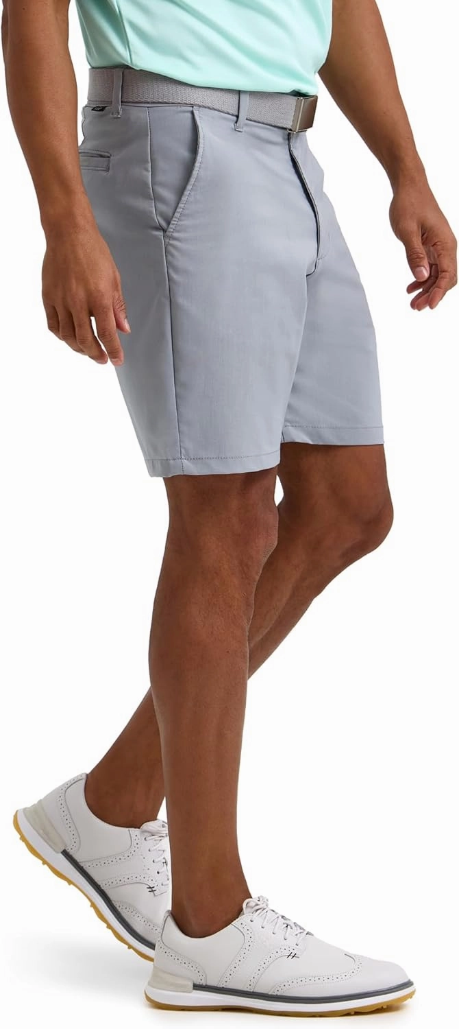 Lee Men's Golf Series Synthetic Flat Front Chino Short