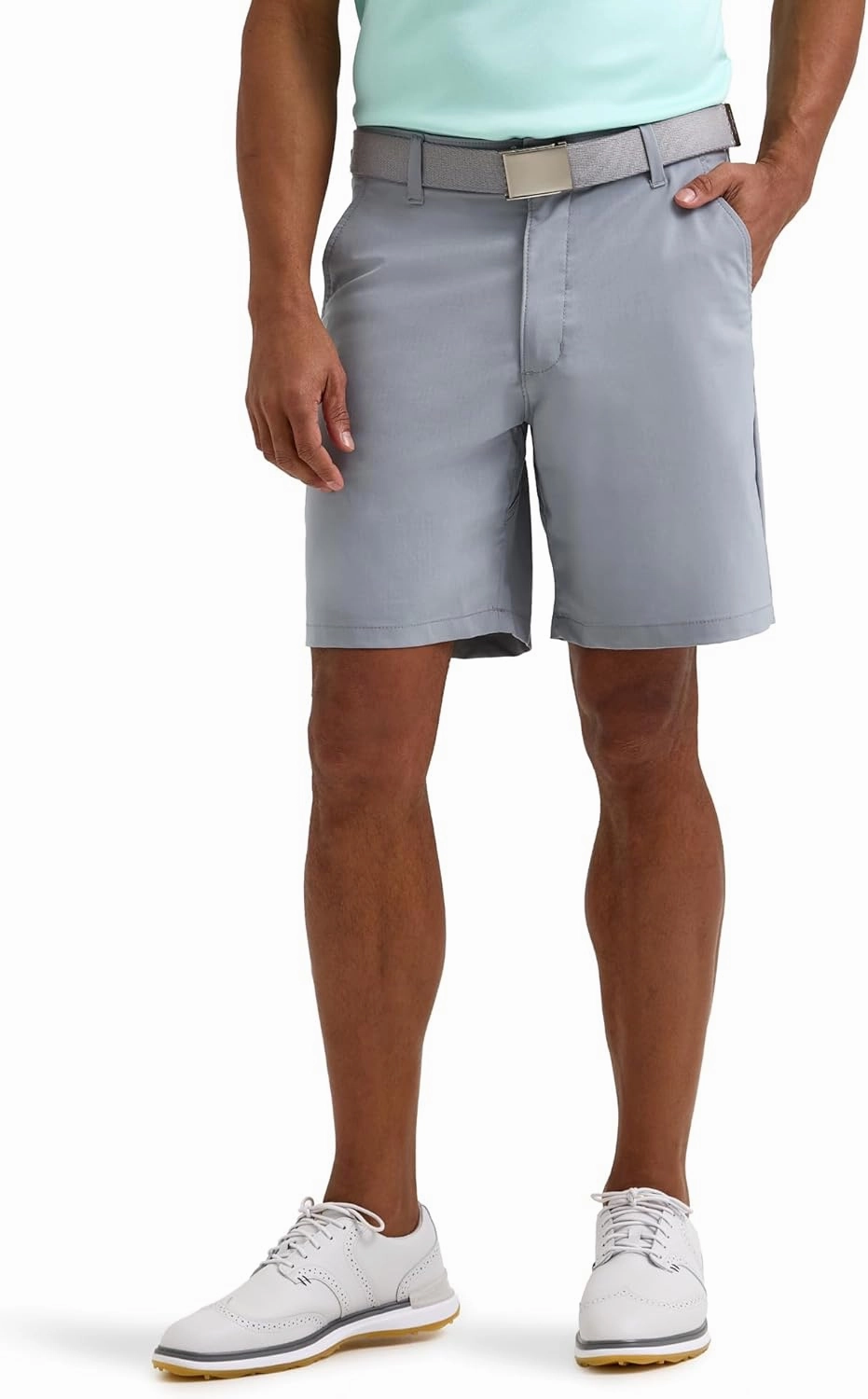 Lee Men's Golf Series Synthetic Flat Front Chino Short