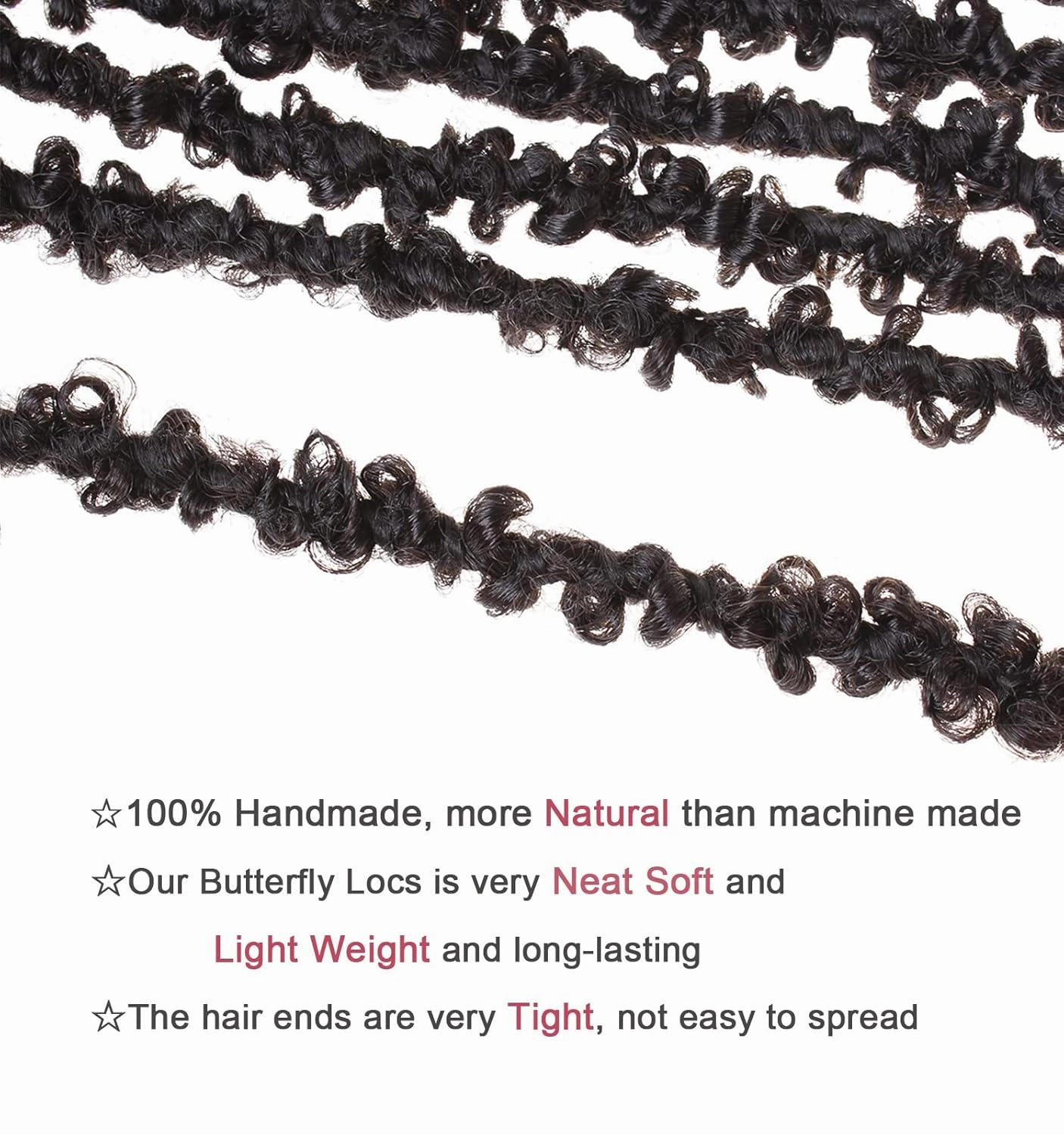 Leeven Pre-twisted butterfly locs crochet hair 24 Inch Blonde BoHo Butterfly Faux Locs Crochet Braids Hair Distressed Butterfly Loc Hair Extensions for Women 27#