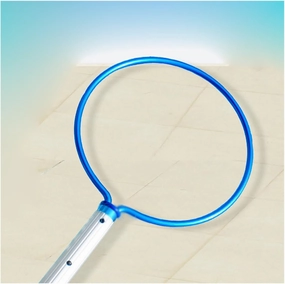 Lifesaving Pole Lightweight Pool Emergency Rescue Pole with Aluminum Telescopic Poles, Round Rescue Hook Pole for Water Parks, Beach Special Salvage Rods for Drowning Swimmers(H 1 m/3.3 ft)