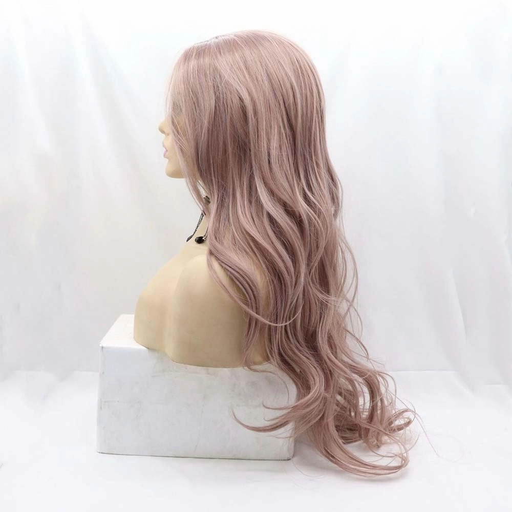 Light Purple Wigs Synthetic 1 * 4Lace Front Wigs For Women Hair Heat Resistant Fiber Long Wavy Wig