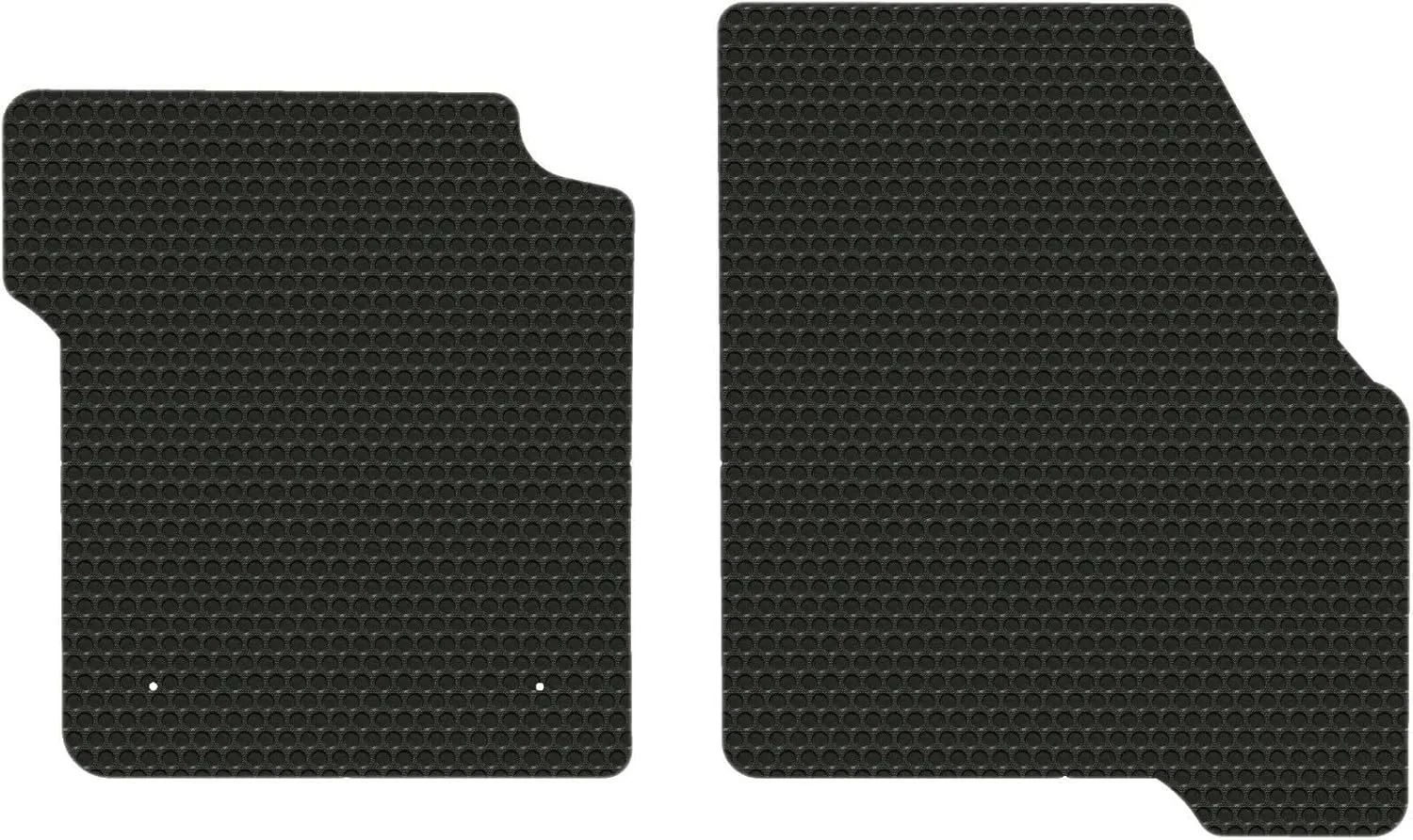 Lloyd Mats Compatible with Toyota Hino Truck - Black All-Weather Rubber Floor Mats Fits Conventional & XL 2005-2020