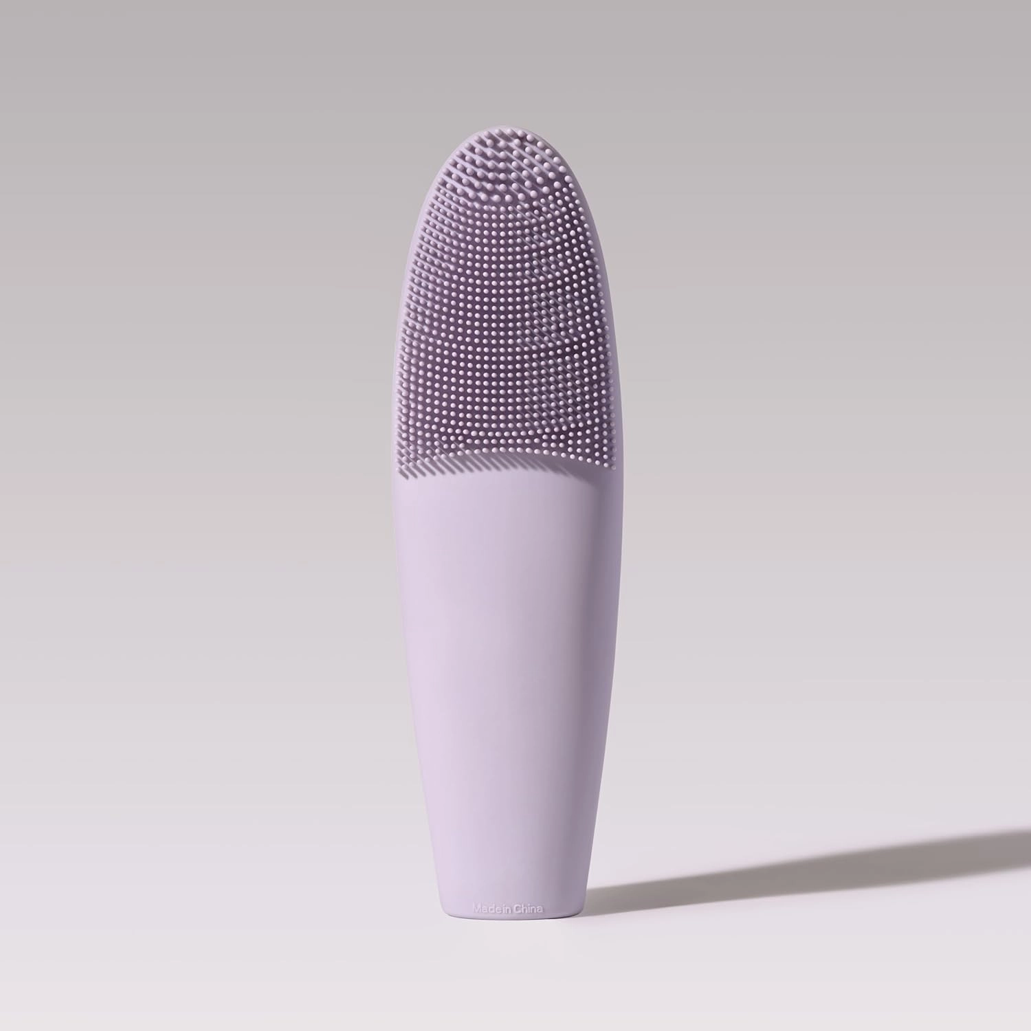 LOLLIPOP Handle Dual-Sided Silicone Face Scrubber, Face Exfoliator, Synthetic Face Brush Cleanser, Facial Cleansing Brush for Massage- Plum