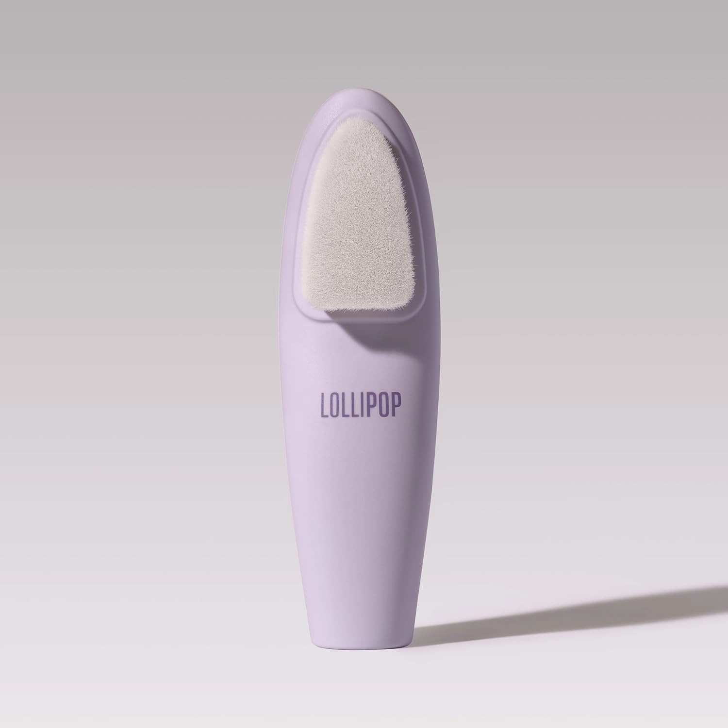 LOLLIPOP Handle Dual-Sided Silicone Face Scrubber, Face Exfoliator, Synthetic Face Brush Cleanser, Facial Cleansing Brush for Massage- Plum