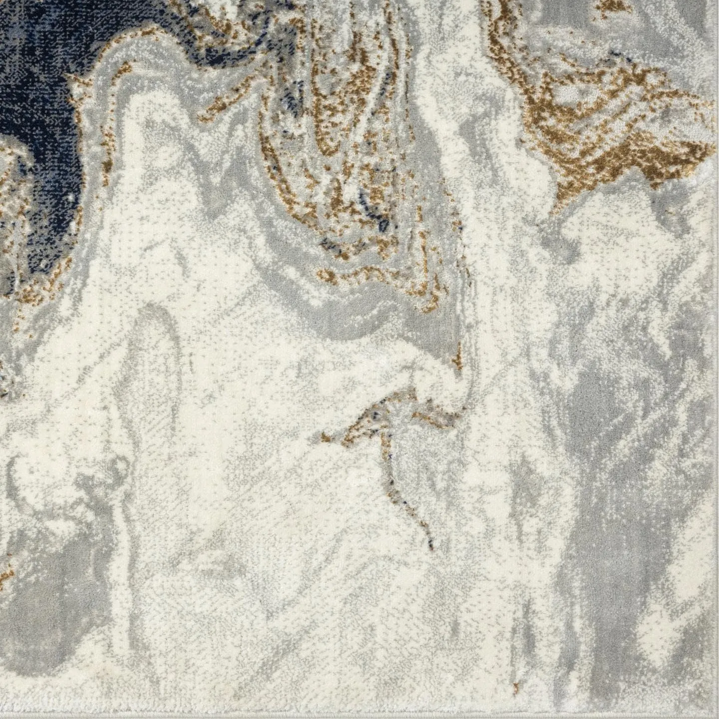 LUXE WEAVERS Marble Swirl Abstract Area Rug, Blue 5x7