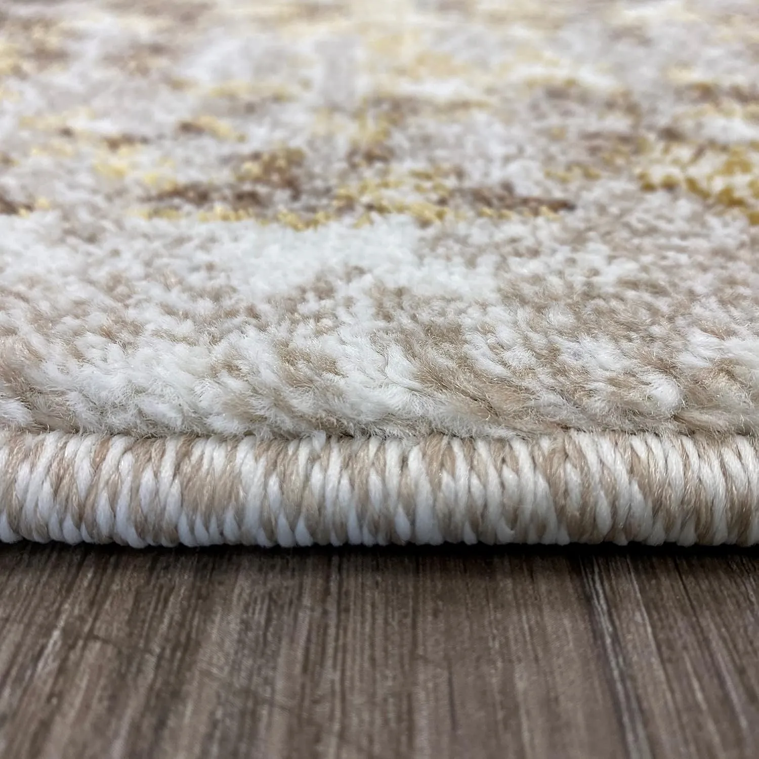 Luxe Weavers Rug Distressed Floral Oriental Area Rug, Non-Shedding Stain Resistant Rug, Cream 5x7 (6495 Cream 5x7 B)