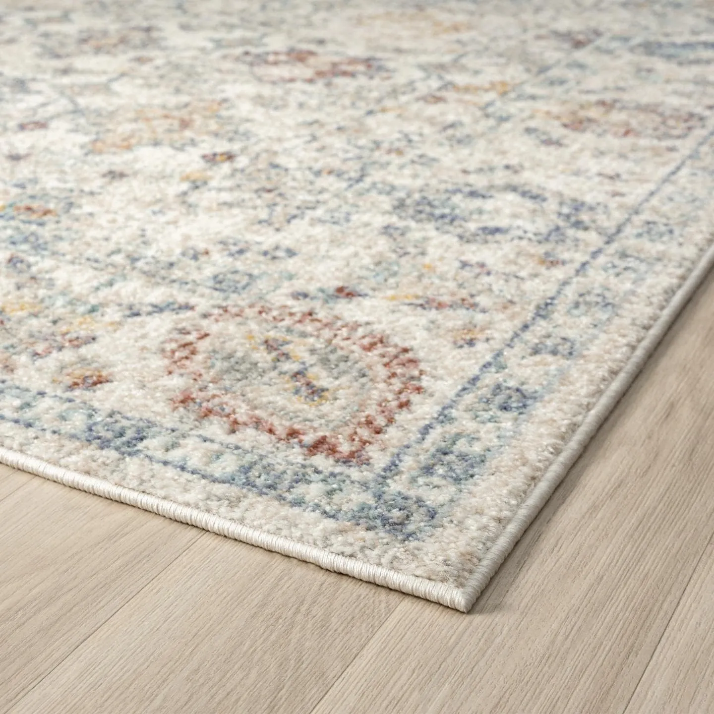 LUXE WEAVERS Vintage Style Floral Area Rug, Beige, 9x12