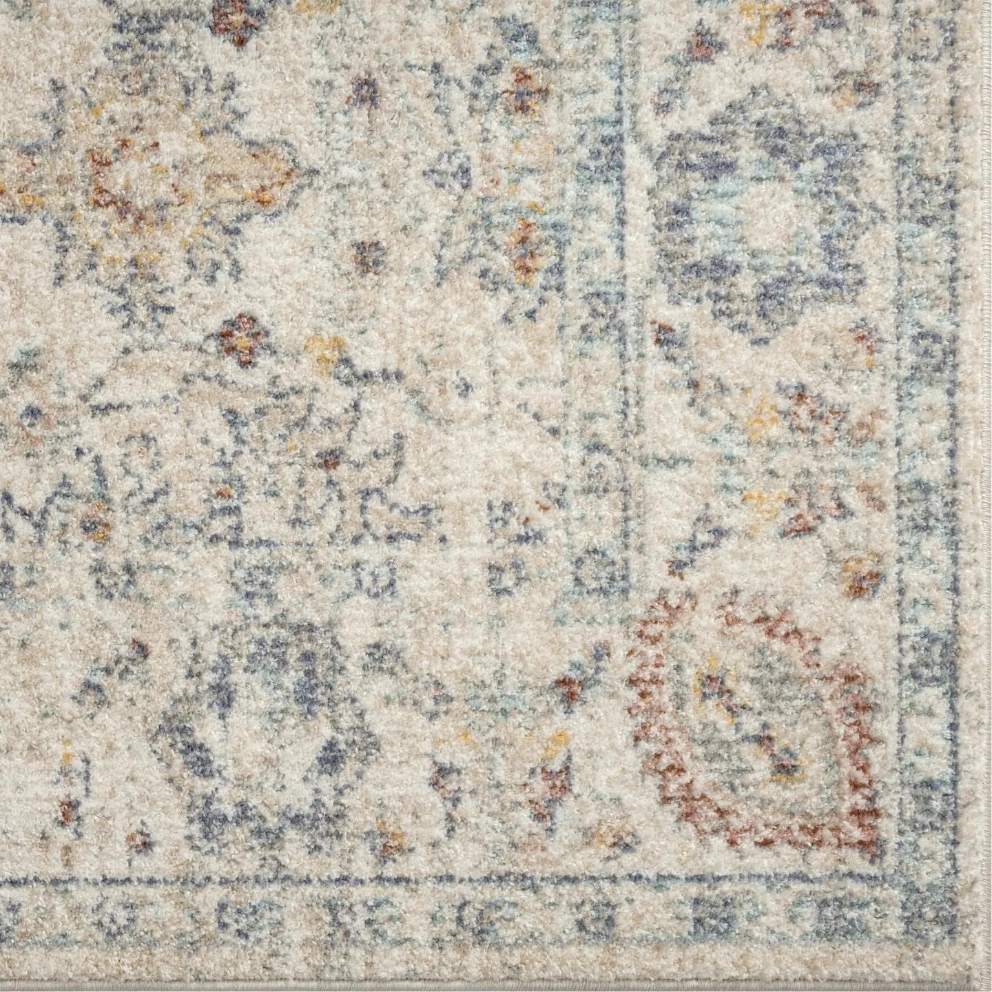 LUXE WEAVERS Vintage Style Floral Area Rug, Beige, 9x12